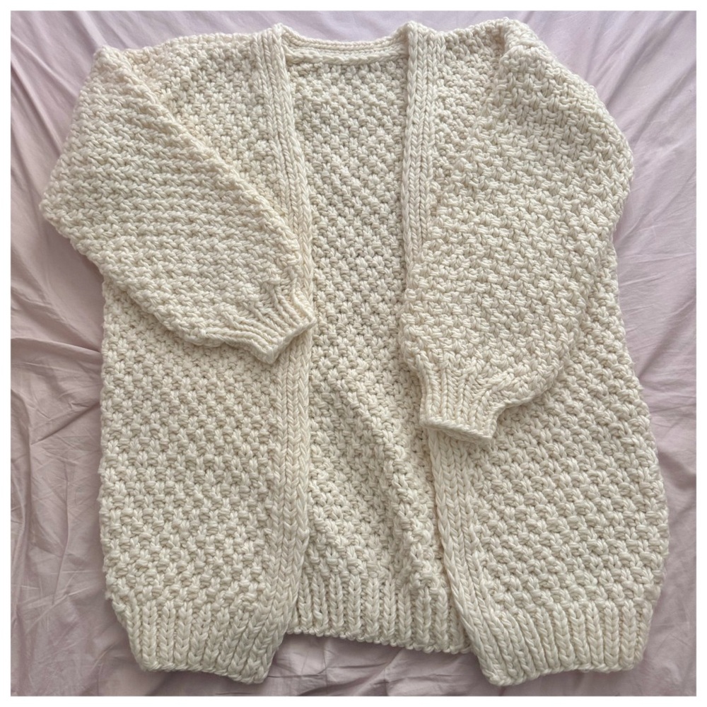 Cozy Hand Knit Cardigan